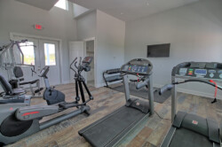 fitness room USA RV Resorts La Marque RV Park Texas City La Marque rv resort near texas city galveston bacliff san leon I45 tanger outlet