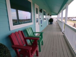 upper deck balcony clubhouse RV Park Texas City La Marque rv resort near texas city galveston bacliff san leon I45 tanger outlet